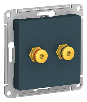 Systeme Electric AtlasDesign Изумруд Аудиорозетка двухместная
