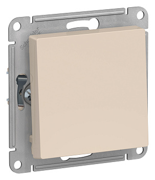 Systeme Electric AtlasDesign Беж Кнопка нажимная сх.1, 10АХ, механизм