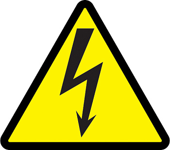 IEK Самоклеящаяся этикетка: 50х50х50, символ "Молния"