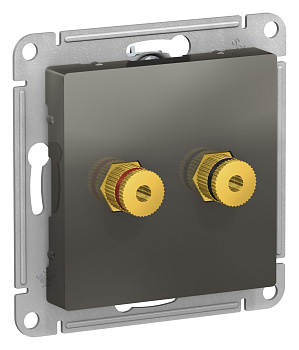 Systeme Electric AtlasDesign Сталь Аудиорозетка двухместная