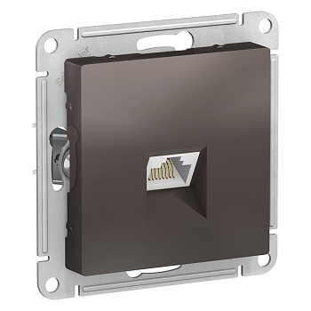 Systeme Electric AtlasDesign Мокко Розетка компьютерная RJ45, кат. 6A, механизм