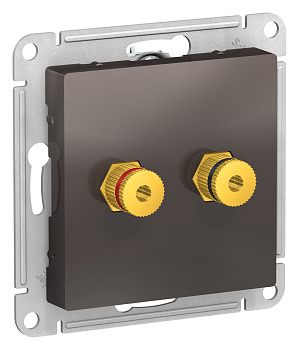 Systeme Electric AtlasDesign Мокко Аудиорозетка двухместная