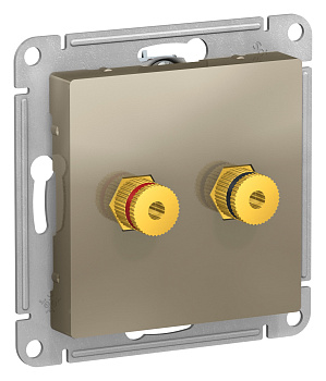 Systeme Electric AtlasDesign Шампань Аудиорозетка двухместная